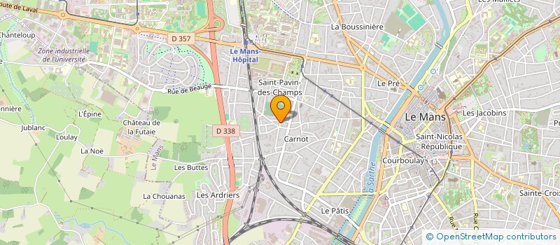 localisation de l'entreprise MONSIEUR FARES BOUSSOUAR  LE MANS