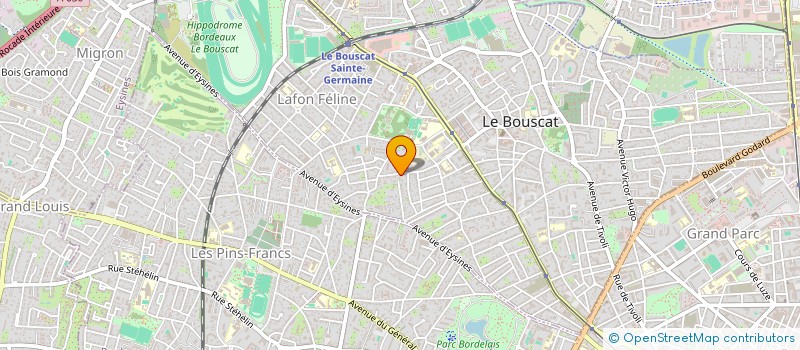 localisation de l'entreprise MONSIEUR FARES ELAKHDAR  LE BOUSCAT