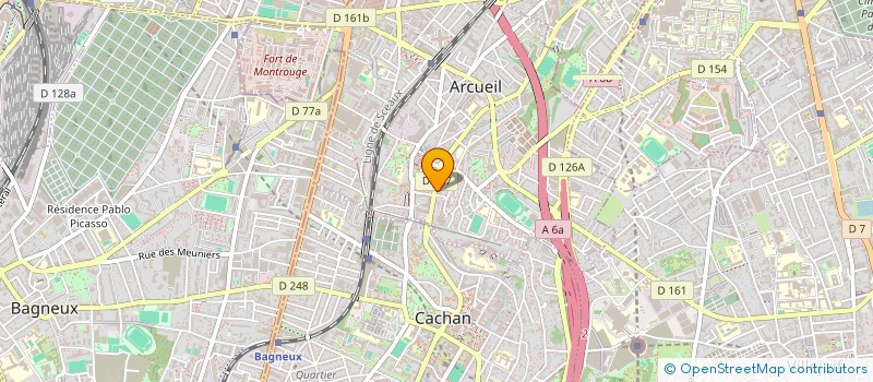 localisation de l'entreprise MONSIEUR FARES FADHLOUN à ARCUEIL