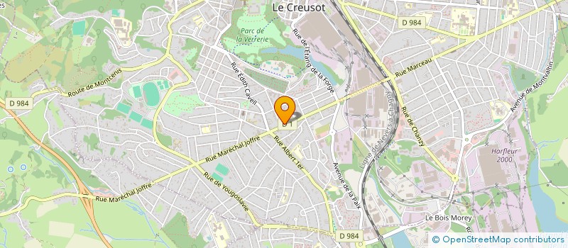 localisation de l'entreprise MONSIEUR FARES GUILOUCHI  LE CREUSOT