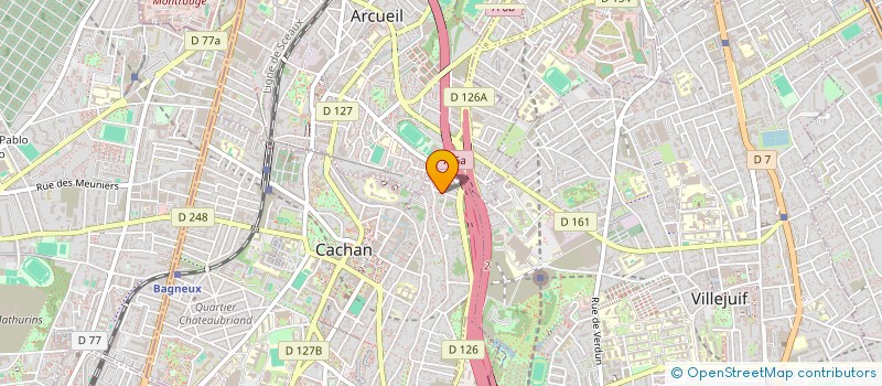 localisation de l'entreprise MONSIEUR FARES HAJJI  CACHAN