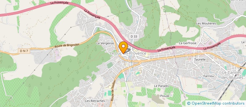 localisation de l'entreprise MONSIEUR FARES JAFFAR  LE LUC