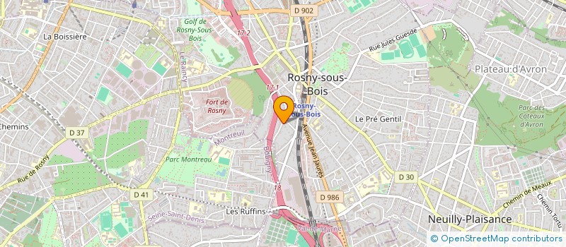 localisation de l'entreprise MONSIEUR FARES SACI à ROSNY-SOUS-BOIS
