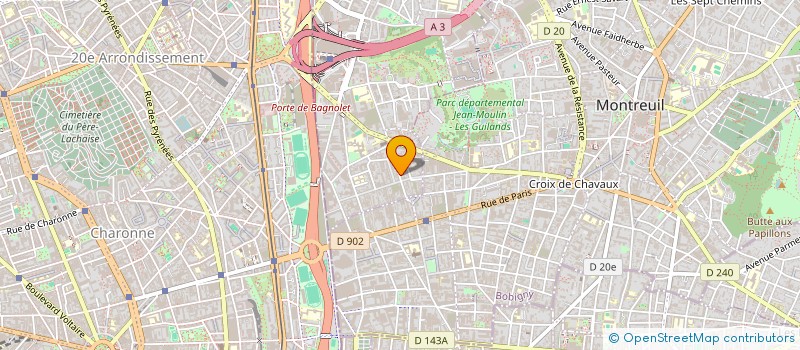 localisation de l'entreprise MONSIEUR FARES YDJEDD à BAGNOLET