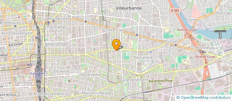 localisation de l'entreprise MONSIEUR FARESSE BELABDLI  VILLEURBANNE