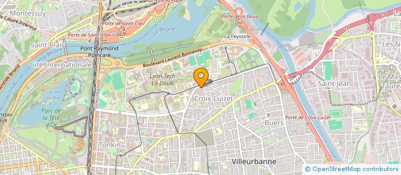 localisation de l'entreprise MONSIEUR FARHAD HASSAN  VILLEURBANNE