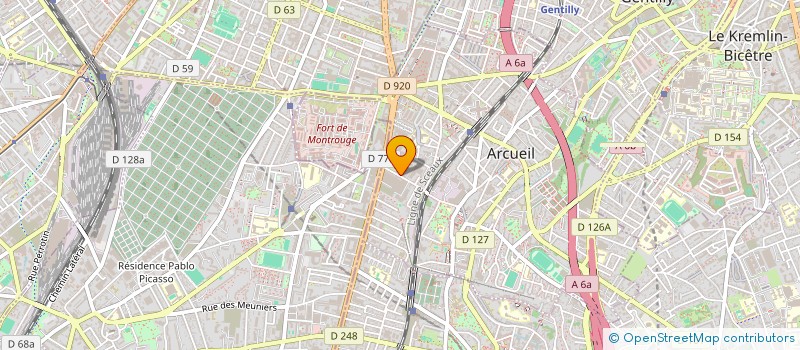 localisation de l'entreprise MONSIEUR FARHAT BOURAS  ARCUEIL