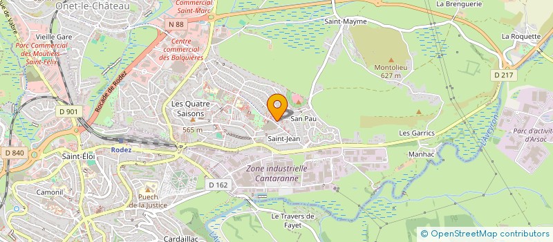 localisation de l'entreprise MONSIEUR FARHATULLAH SABERI  ONET-LE-CHATEAU