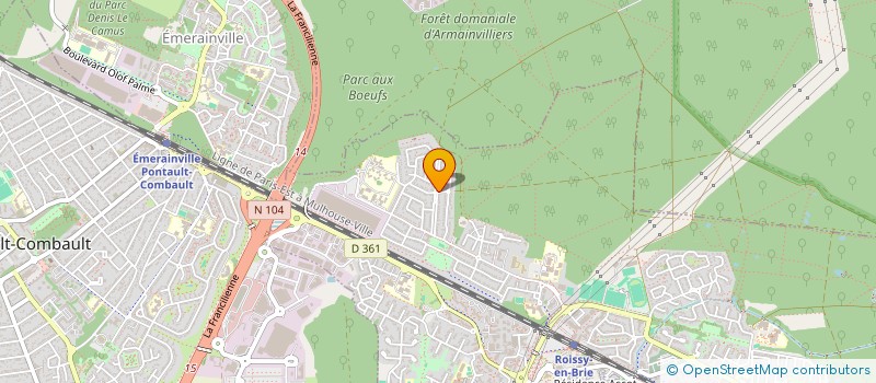 localisation de l'entreprise MONSIEUR FARIA MATUIDI à ROISSY-EN-BRIE