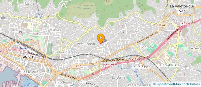 localisation de l'entreprise MONSIEUR FARID AARAB  TOULON