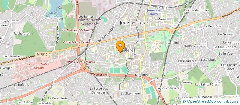 localisation de l'entreprise MONSIEUR FARID ADJAOUD  JOUE-LES-TOURS