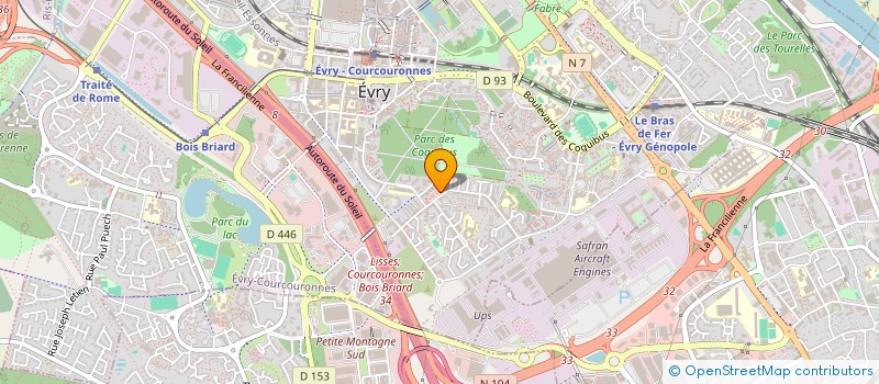 localisation de l'entreprise MONSIEUR FARID AROUI  EVRY-COURCOURONNES