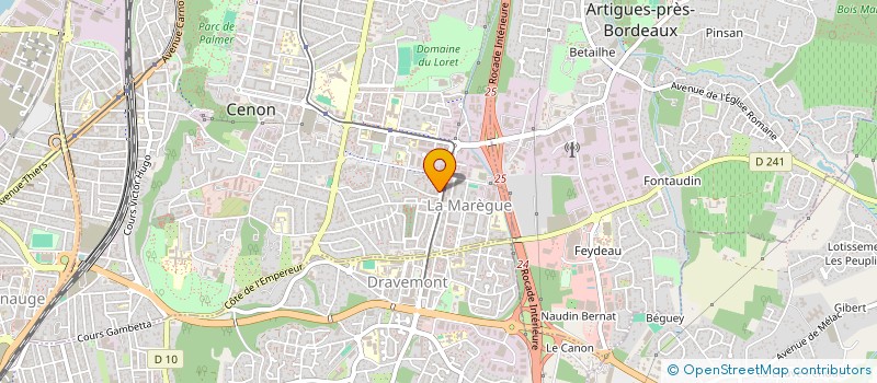 localisation de l'entreprise MONSIEUR FARID BAHALLAH  CENON