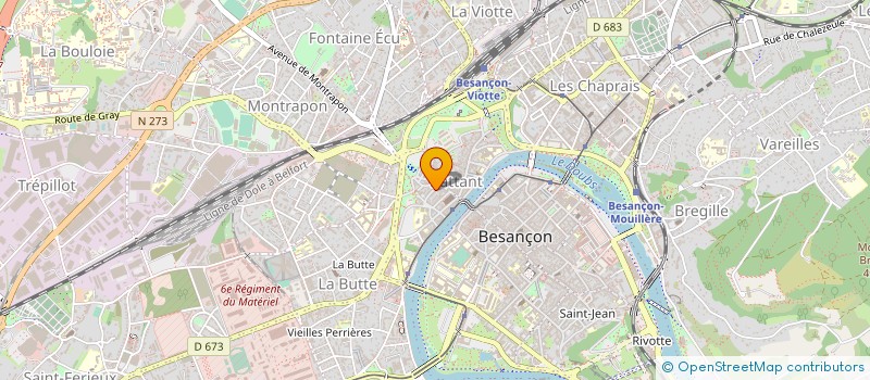 localisation de l'entreprise MONSIEUR FARID BEDJOU à BESANCON