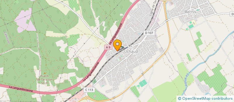 localisation de l'entreprise MONSIEUR FARID BELABES  UCHAUD