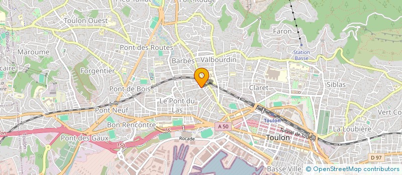 localisation de l'entreprise MONSIEUR FARID BELHAJ  TOULON