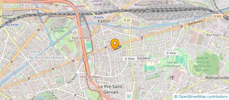 localisation de l'entreprise MONSIEUR FARID BEN SLIMANE à PANTIN