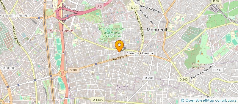 localisation de l'entreprise MONSIEUR FARID BENBELLIL à MONTREUIL