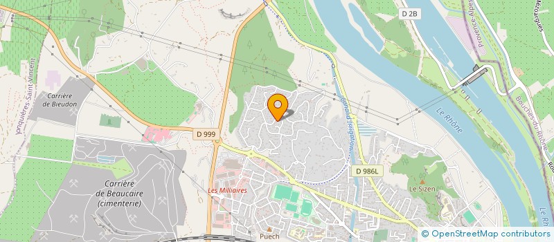 localisation de l'entreprise MONSIEUR FARID BENZIA  BEAUCAIRE