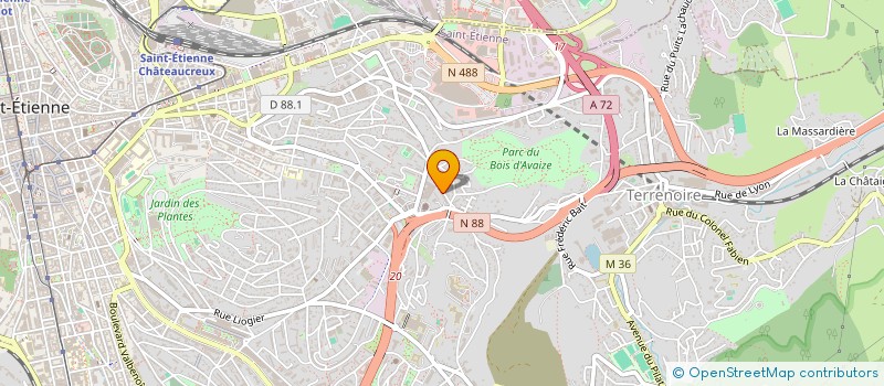 localisation de l'entreprise MONSIEUR FARID BOUADDOU  SAINT-ETIENNE