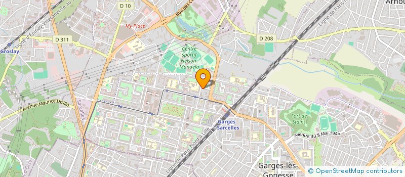 localisation de l'entreprise MONSIEUR FARID BOUCHAKEL  SARCELLES