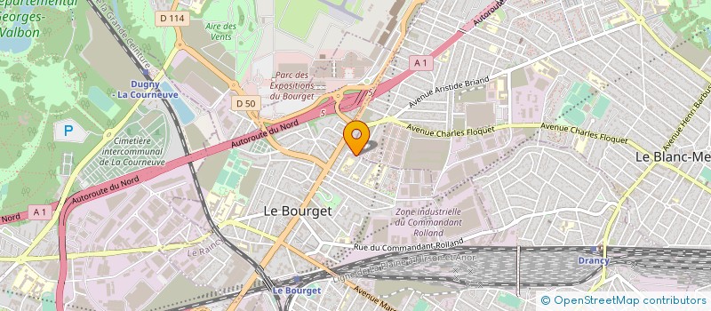 localisation de l'entreprise MONSIEUR FARID BOUCHEKIROUA à LE BOURGET