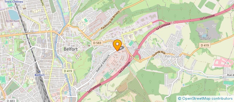 localisation de l'entreprise MONSIEUR FARID BOUDRAA  BELFORT