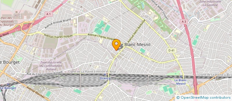 localisation de l'entreprise MONSIEUR FARID BOUGHAZI  LE BLANC-MESNIL