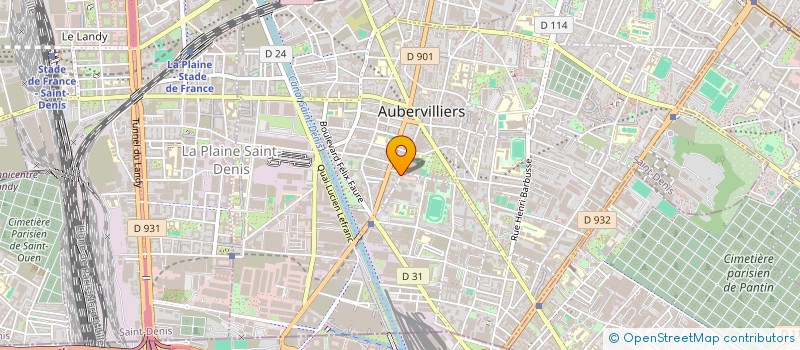 localisation de l'entreprise MONSIEUR FARID BOURKACHE  AUBERVILLIERS