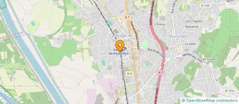 localisation de l'entreprise MONSIEUR FARID BOUTAGHANE  LE PEAGE-DE-ROUSSILLON