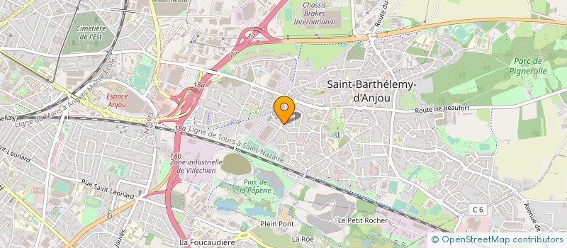 localisation de l'entreprise MONSIEUR FARID CHAJIA  SAINT-BARTHELEMY-D'ANJOU