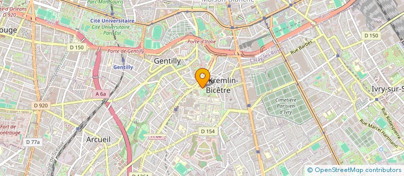 localisation de l'entreprise MONSIEUR FARID CHAOUCHE  KREMLIN BICETRE