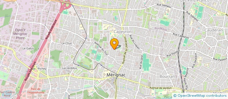 localisation de l'entreprise MONSIEUR FARID CHOUCHANE  MERIGNAC