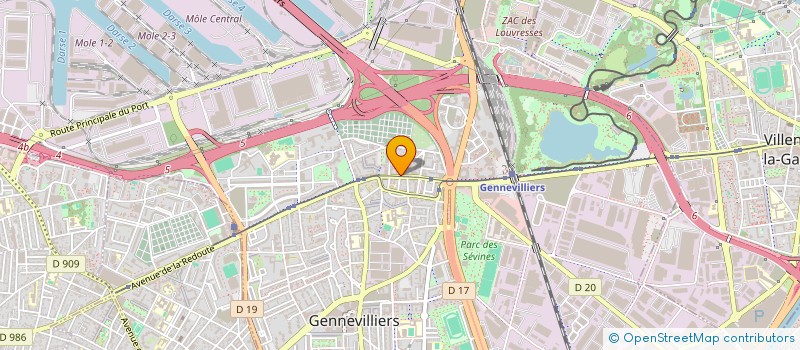 localisation de l'entreprise MONSIEUR FARID CHOUGRADI à GENNEVILLIERS