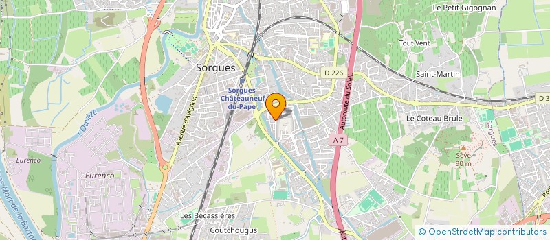 localisation de l'entreprise MONSIEUR FARID DAHMANI  SORGUES