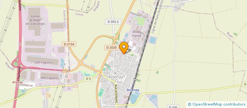 localisation de l'entreprise MONSIEUR FARID EL AAZAOUI à ARTENAY
