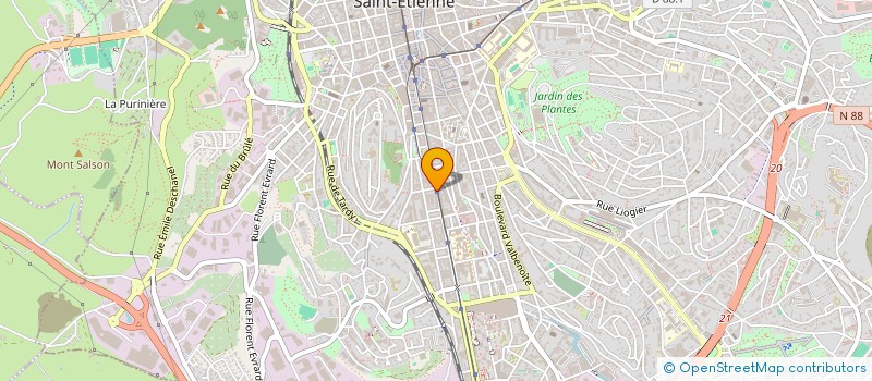 localisation de l'entreprise MONSIEUR FARID HADDADI  SAINT-ETIENNE