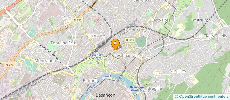 localisation de l'entreprise MONSIEUR FARID ISHAK-BOUSHAKI à BESANCON