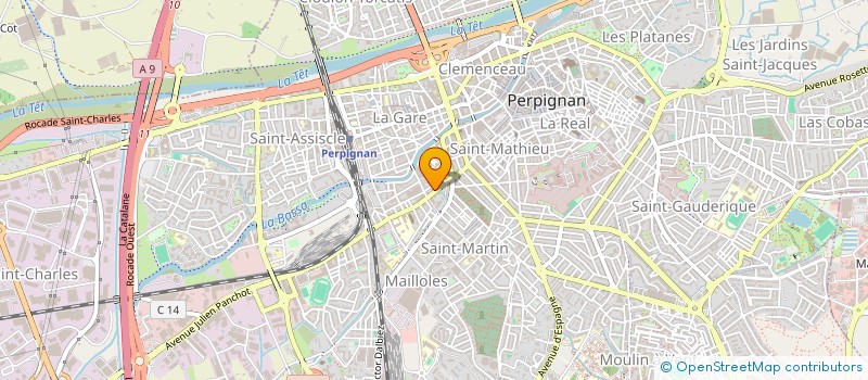 localisation de l'entreprise MONSIEUR FARID JEBAR  PERPIGNAN