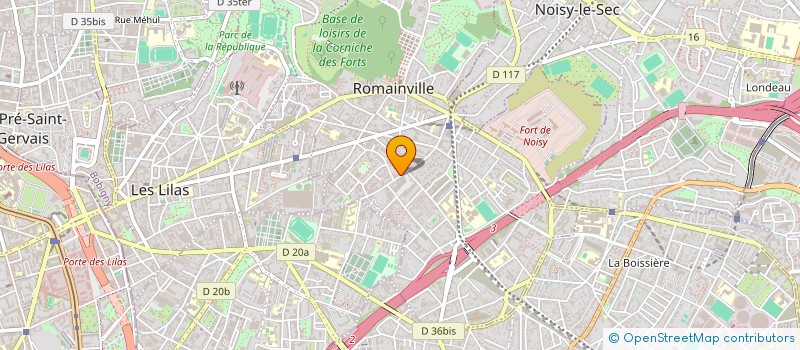 localisation de l'entreprise MONSIEUR FARID KASMI à ROMAINVILLE