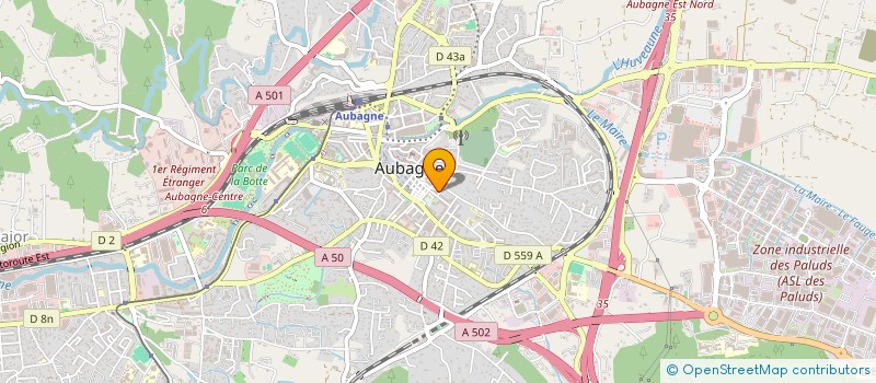 localisation de l'entreprise MONSIEUR FARID KERBOUA  AUBAGNE