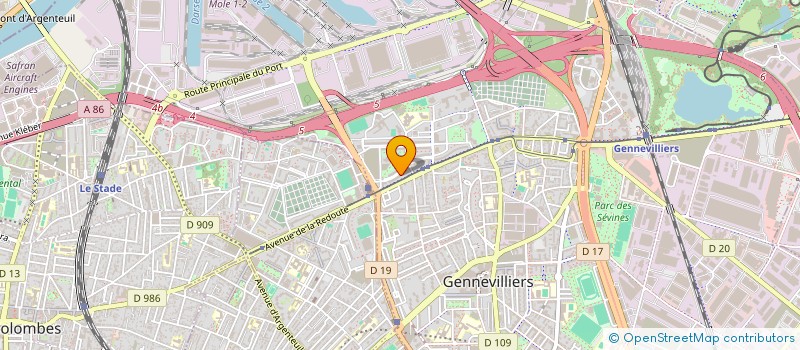 localisation de l'entreprise MONSIEUR FARID KHALDI  GENNEVILLIERS