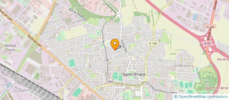 localisation de l'entreprise MONSIEUR FARID KIROUANI  SAINT-PRIEST