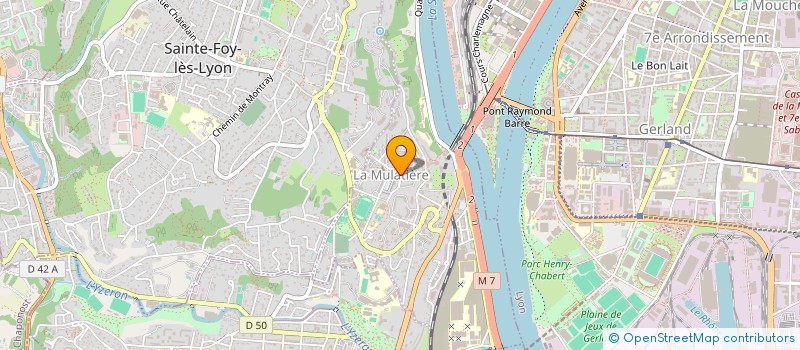 localisation de l'entreprise MONSIEUR FARID KRIEM  LA MULATIERE