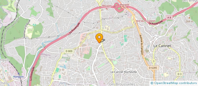 localisation de l'entreprise MONSIEUR FARID KRIMOU à LE CANNET