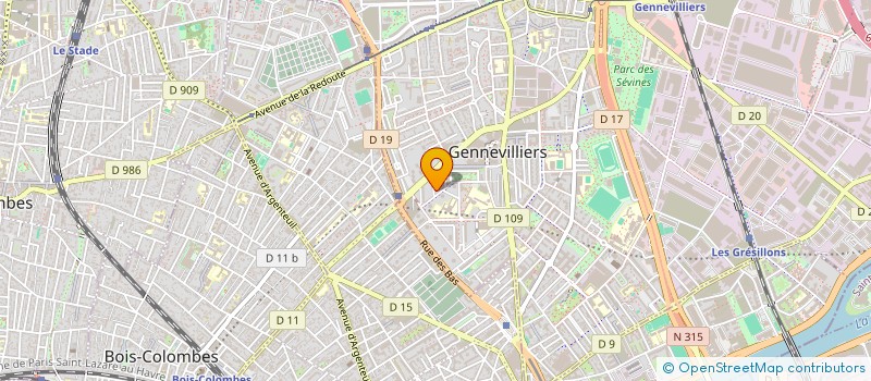 localisation de l'entreprise MONSIEUR FARID MEHENNI à GENNEVILLIERS