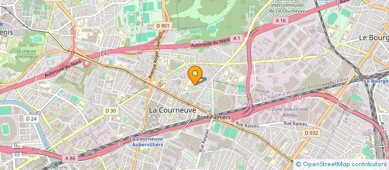 localisation de l'entreprise MONSIEUR FARID MERROUANE à LA COURNEUVE