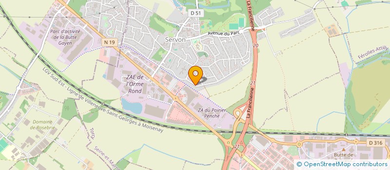 localisation de l'entreprise MONSIEUR FARID MIZI  SERVON