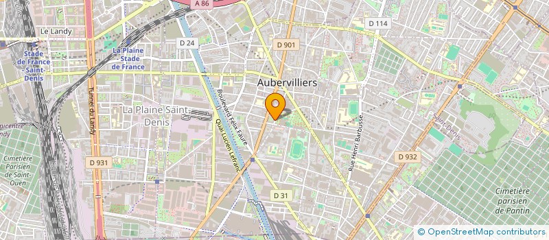 localisation de l'entreprise MONSIEUR FARID MOKRANI à AUBERVILLIERS
