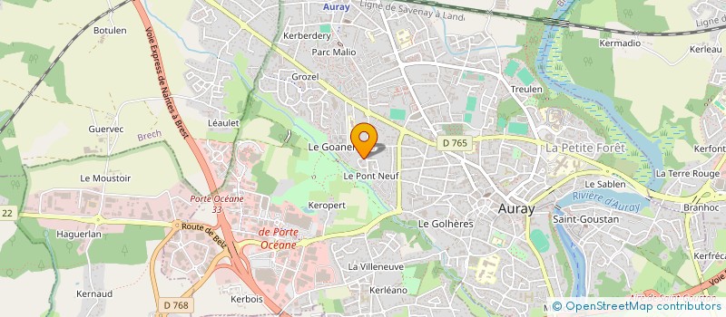 localisation de l'entreprise MONSIEUR FARID MORVANT à AURAY